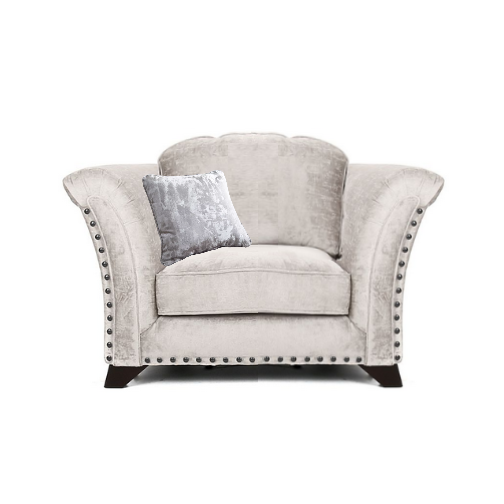 Vesper Fabric Armchair & Love Chair Collection - Choice Of Fabrics & Feet - The Furniture Mega Store 