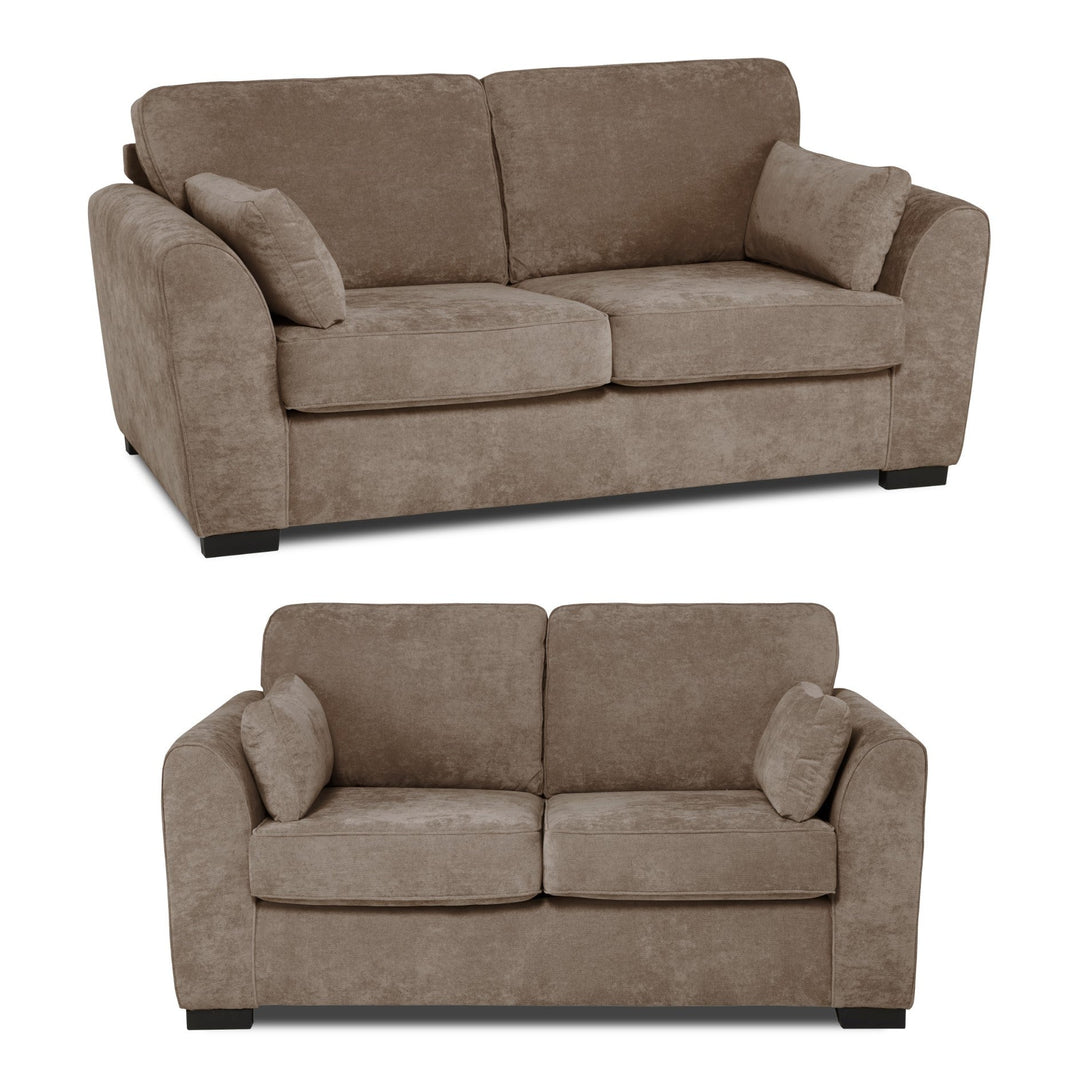 Pacha Fabric 3 Seater & 2 Seater Sofa Set - Choice Of Colours - The Furniture Mega Store 