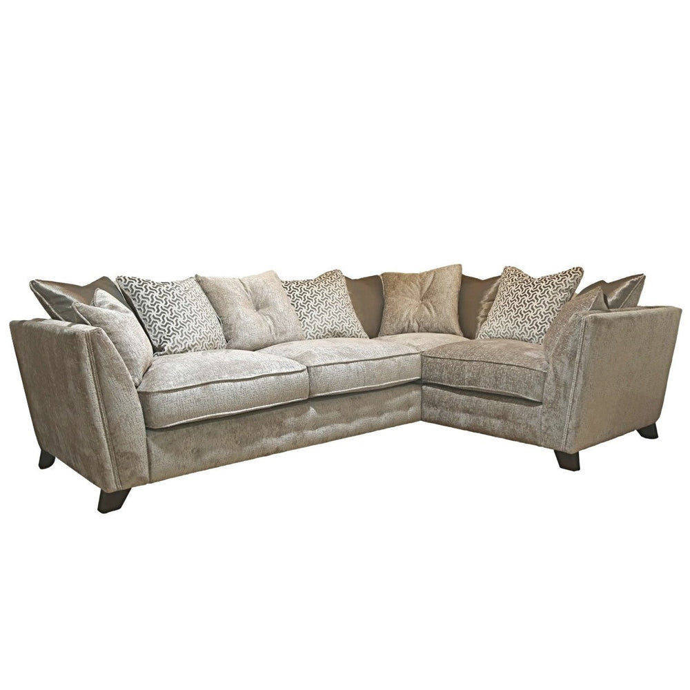 Pandora Fabric Corner Sofa - Choice Of Sizes, Fabrics & Feet - The Furniture Mega Store 