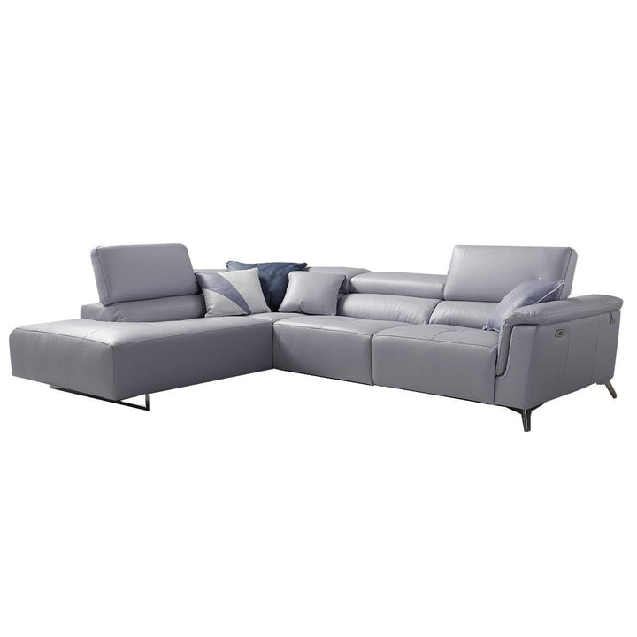 Birdy Italian Leather Power Recliner Corner Sofa - Various Options - The Furniture Mega Store 