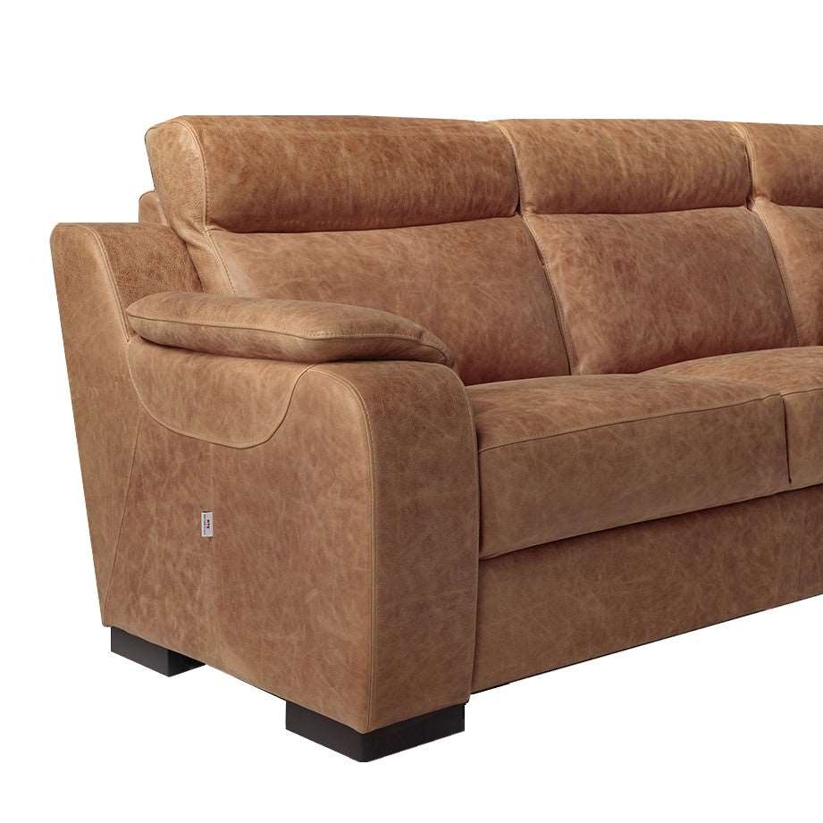 Ethos Italian Leather Sofa Collection - Choice Of Leathers - The Furniture Mega Store 