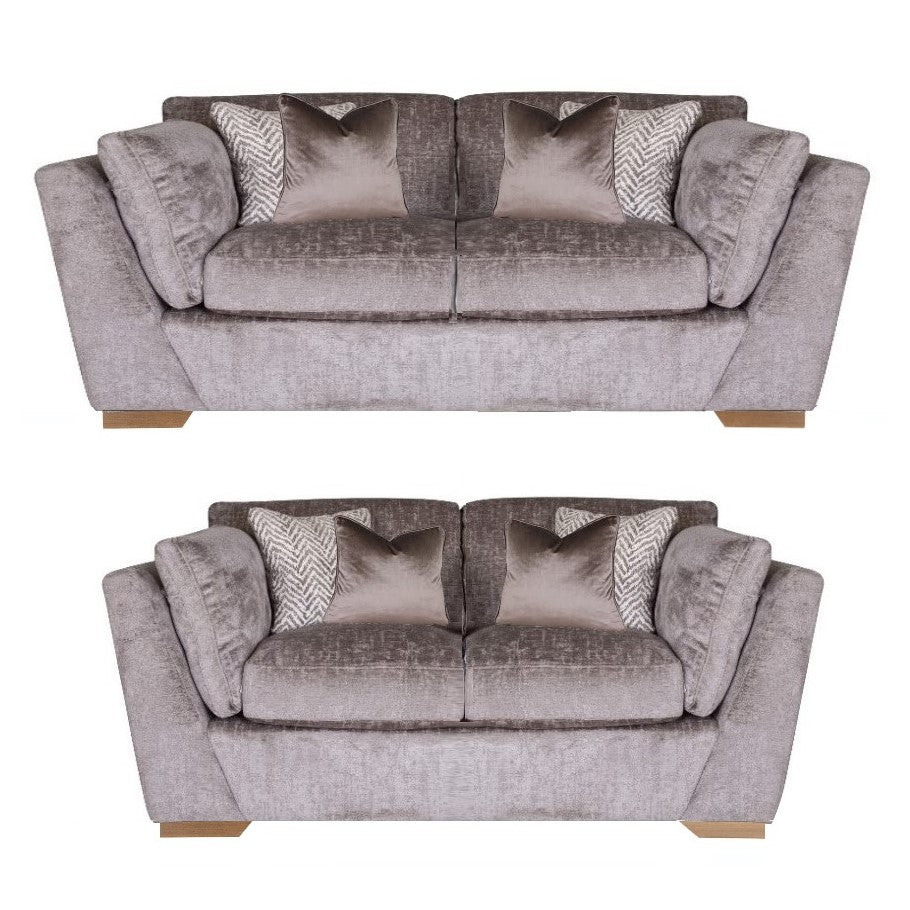 Phoenix Fabric 3 Seater & 2 Seater Sofa Set - The Furniture Mega Store 