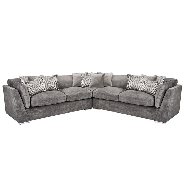 Phoenix Fabric Corner Sofa Collection - Choice Of Sizes - The Furniture Mega Store 