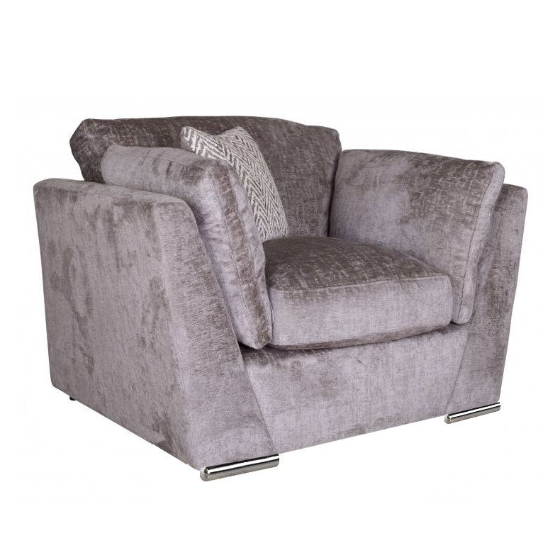 Phoenix Fabric Armchair  - Choice Of Fabrics & Feet - The Furniture Mega Store 