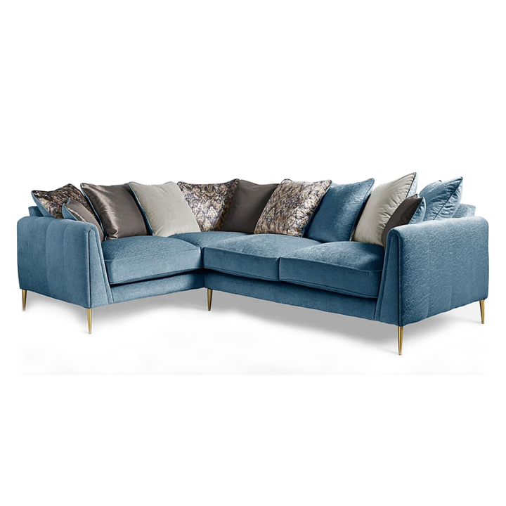 Harlow Fabric Corner Sofa - Choice Of Fabrics & Feet - The Furniture Mega Store 