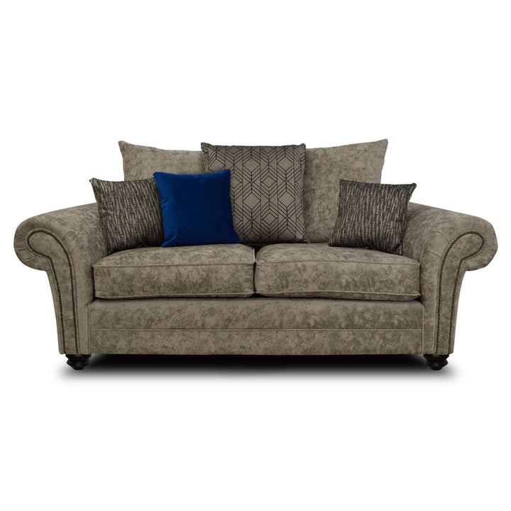 Morland Sofa Collection - Pillow Back or Classic Back - Choice Of Fabrics - The Furniture Mega Store 