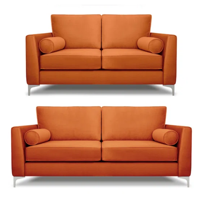 Alena 3 Seater & 2 Seater Sofa Set - Choice Of Colours - The Furniture Mega Store 