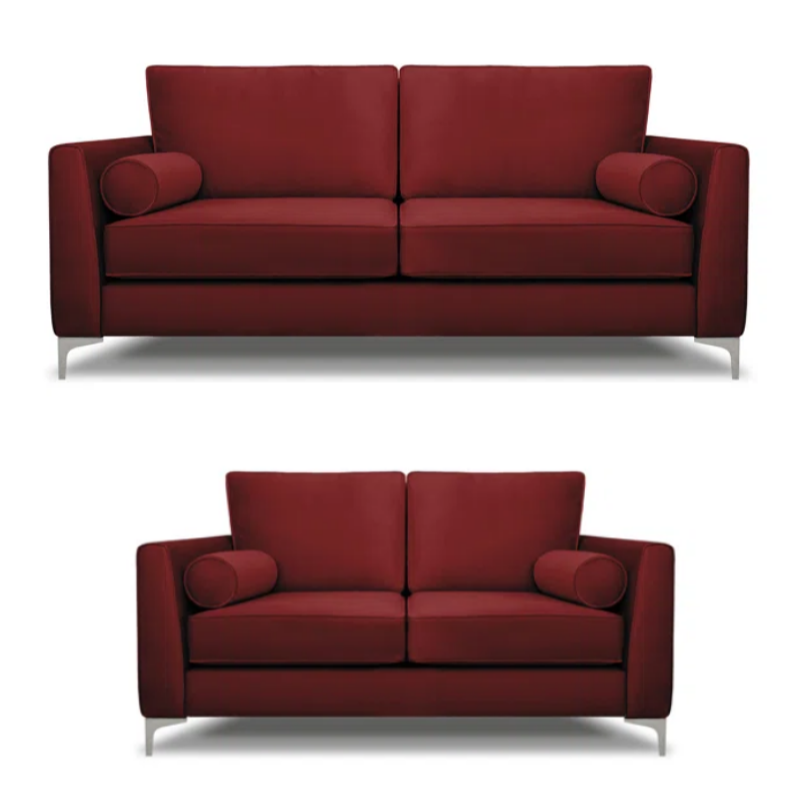 Alena 3 Seater & 2 Seater Sofa Set - Choice Of Colours - The Furniture Mega Store 