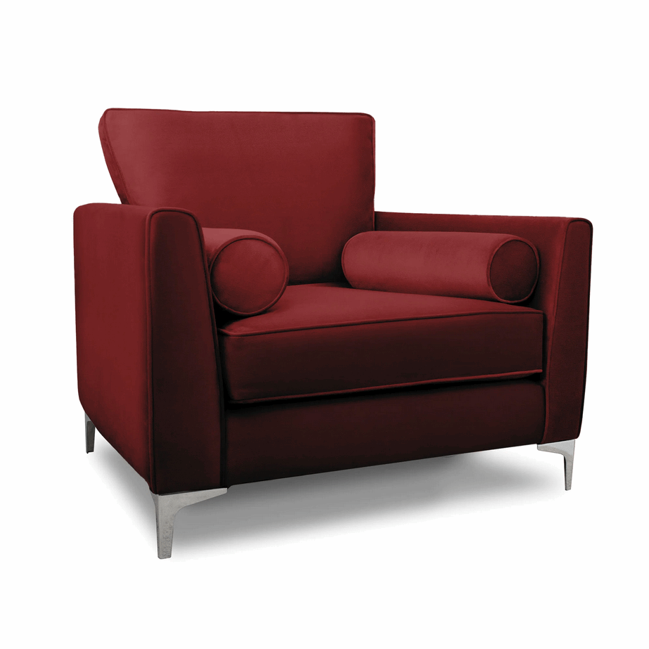 Alena Velvet Chair Collection - Choice Of Sizes & Colours - The Furniture Mega Store 