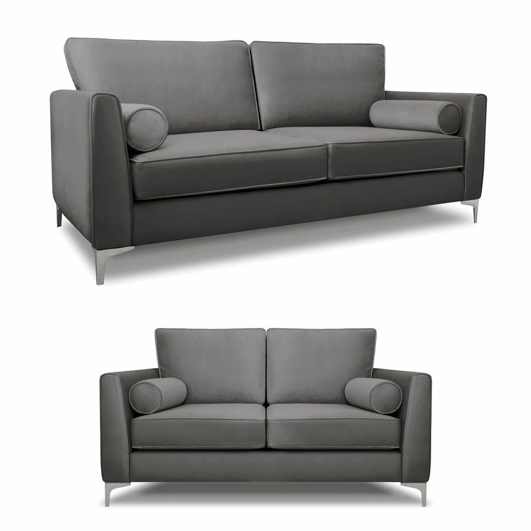 Alena 3 Seater & 2 Seater Sofa Set - Choice Of Colours - The Furniture Mega Store 