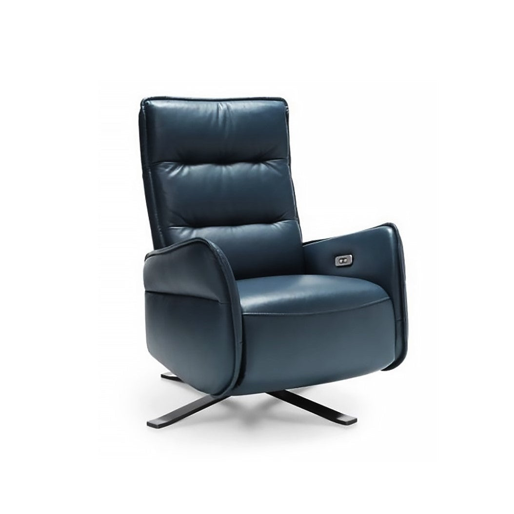 Relax Luxury Leather Power Recliner Swivel Chair - Choice Of Leathers - The Furniture Mega Store 