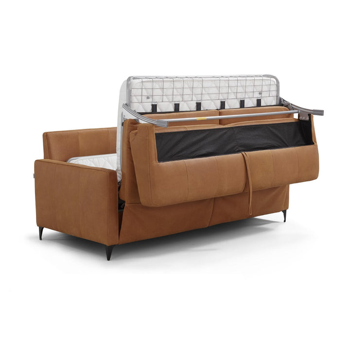 Wigan Luxury Italian Leather Sofa Bed - Choice Of Size & Leathers - The Furniture Mega Store 