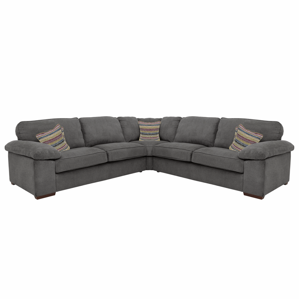 Dexter Fabric Corner Sofa Collection - Choice Of Fabrics & Feet - The Furniture Mega Store 