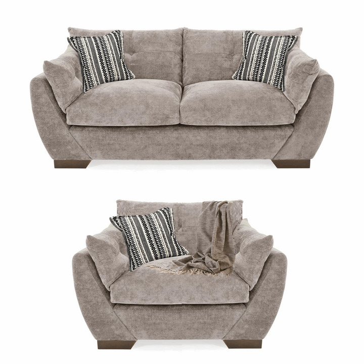 Harrogate 3 Seater Sofa & Love Chair Set - Choice Of Fabrics - The Furniture Mega Store 