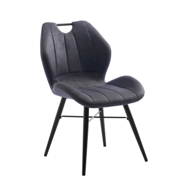 Roma Grey Fabric Dining Chair