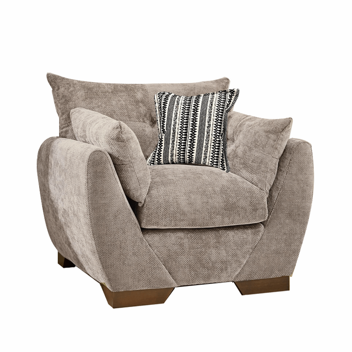 Harrogate Fabric Armchair & Love Chair Collection - The Furniture Mega Store 