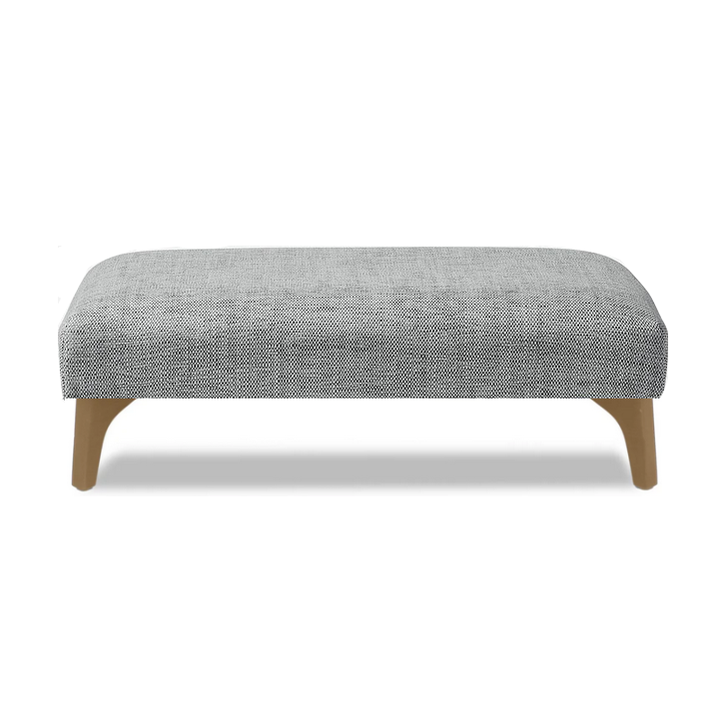 Ren Fabric Footstool - Choice Of Fabrics & Feet - The Furniture Mega Store 