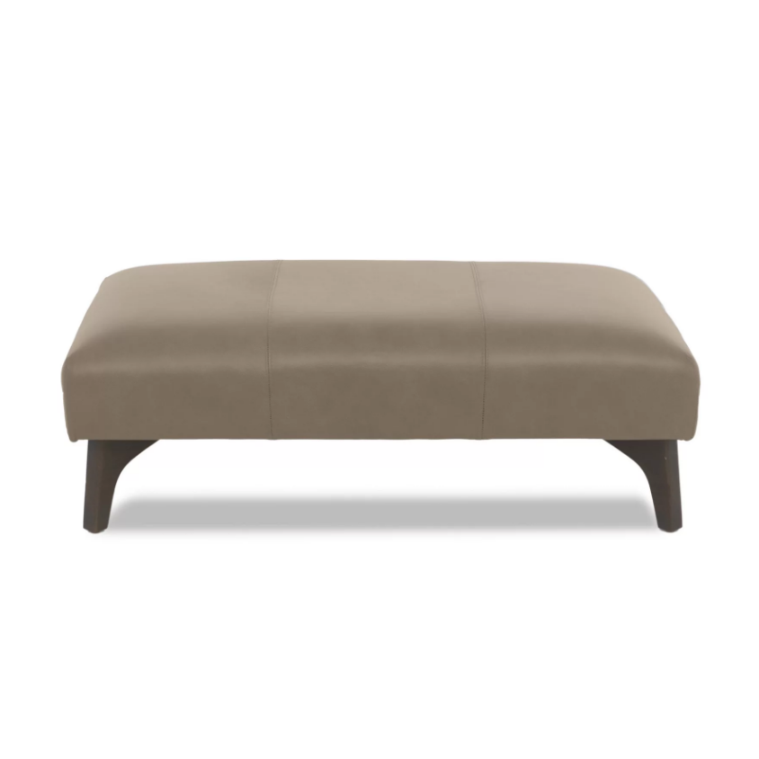 Ren Leather Footstool - Choice Of Leathers & Feet - The Furniture Mega Store 