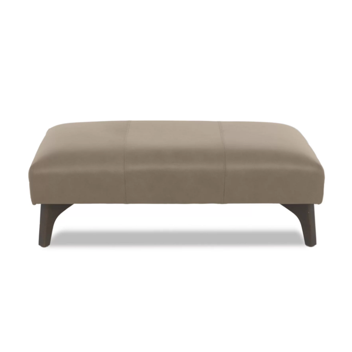 Ren Leather Footstool - Choice Of Leathers & Feet - The Furniture Mega Store 