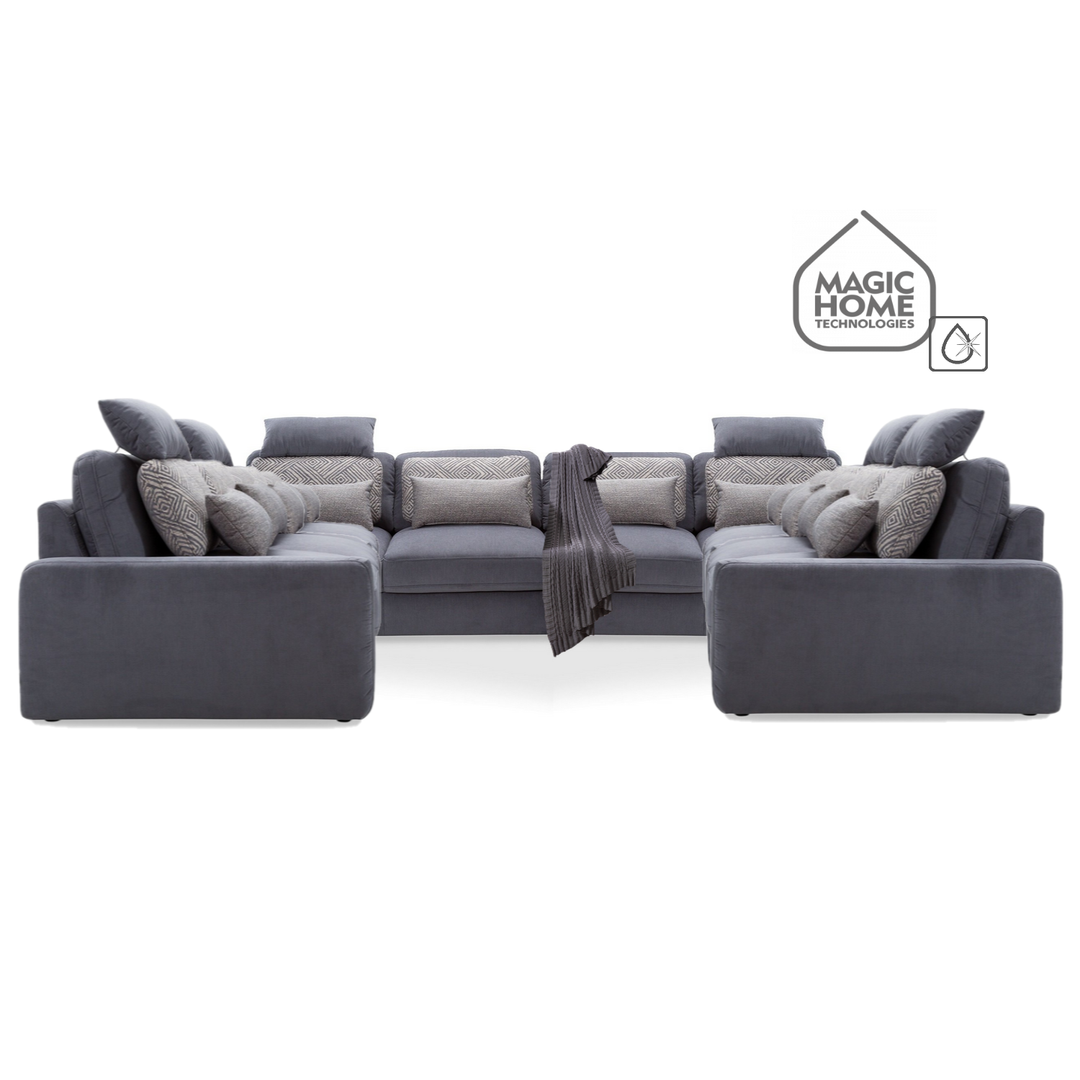 Majestic Modular Fabric Sofa - Featuring Magic Home Technology Fabric - The Furniture Mega Store 