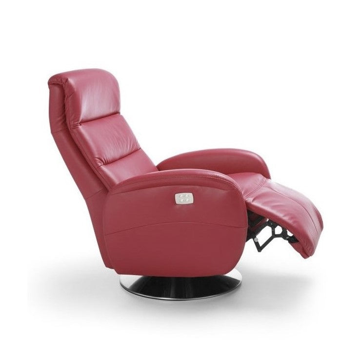 Samson Luxury Leather Power Recliner Swivel Chair - Choice Of Leathers - The Furniture Mega Store 