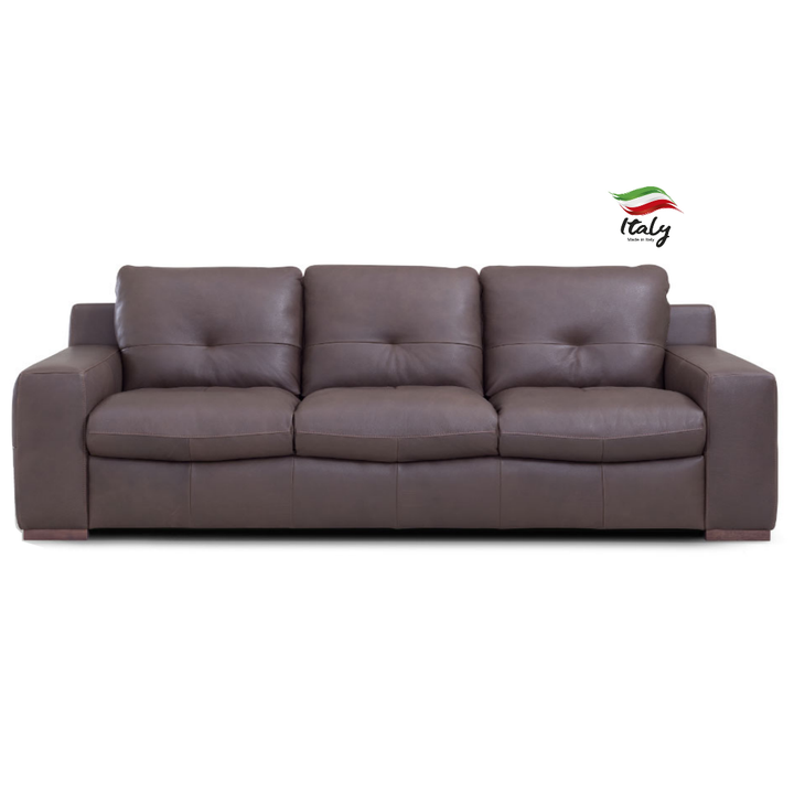 Santos Italian Leather Sofa Collection - Choice Of Sizes & Leathers - The Furniture Mega Store 