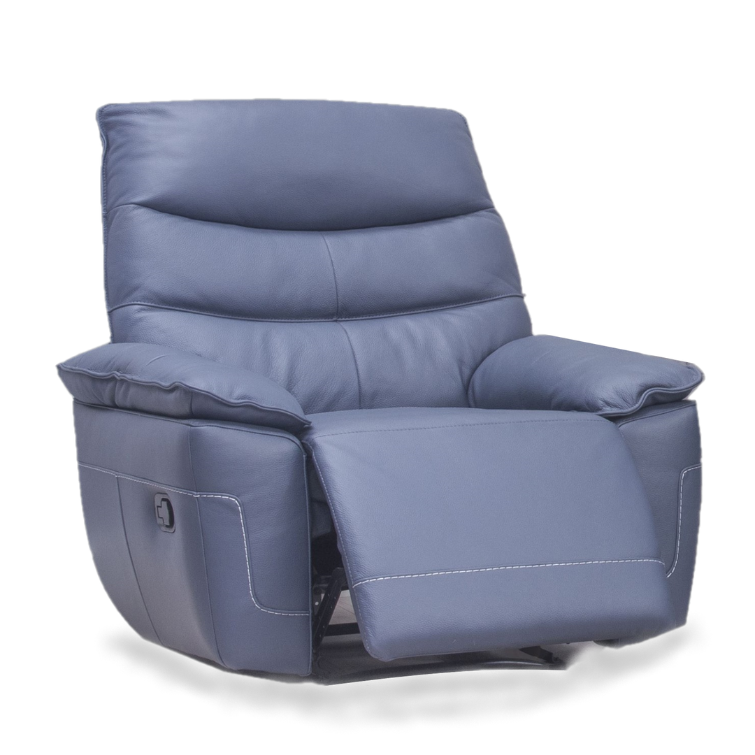 Grayson Leather Recliner Collection - Choice Of Colours & Power or Manual Recline - The Furniture Mega Store 