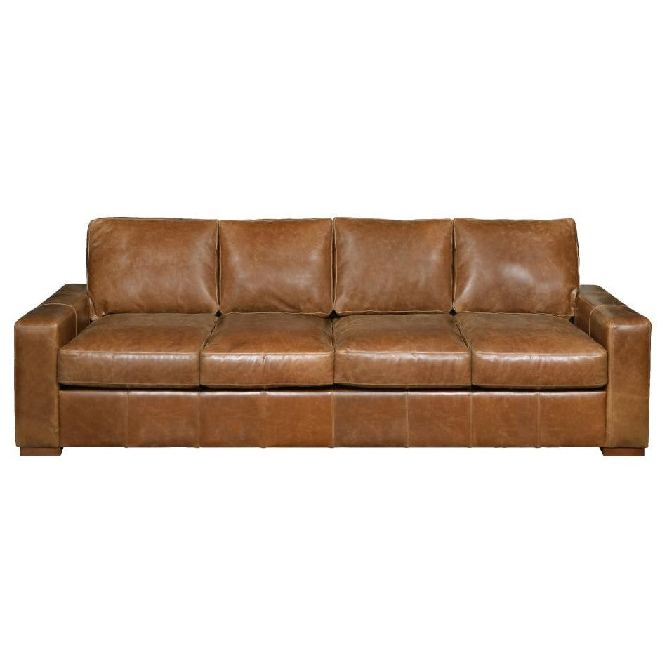 Chatsworth Vintage Leather Sofa & Chair Collection - Choice Of Leathers & Feet - The Furniture Mega Store 