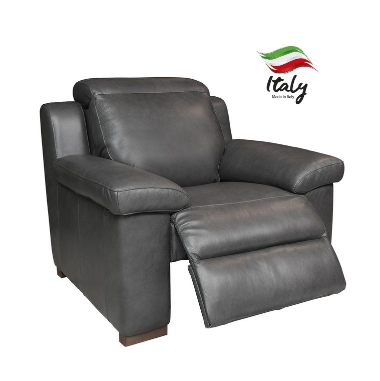 Surano Luxury Italian Leather Power Recliner Collection - Choice Of Size & Leather - The Furniture Mega Store 