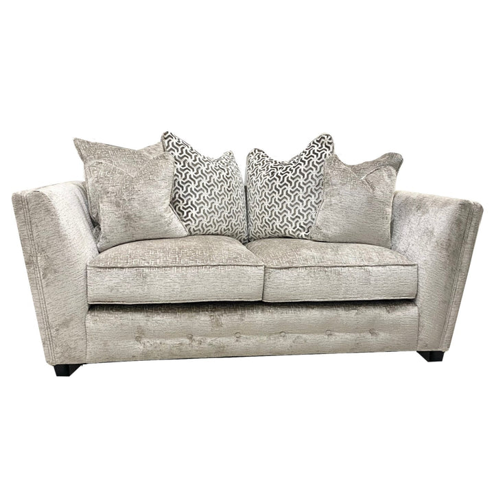 Pandora Fabric Sofa Collection - Choice Of Pillow or Classic Back, Sizes, Fabrics & Feet - The Furniture Mega Store 