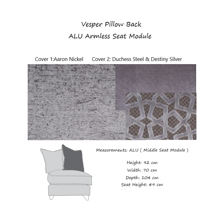 Vesper Corner Sofa Choice Of Pillow Or Classic Back - Fabrics & Configuration - The Furniture Mega Store 