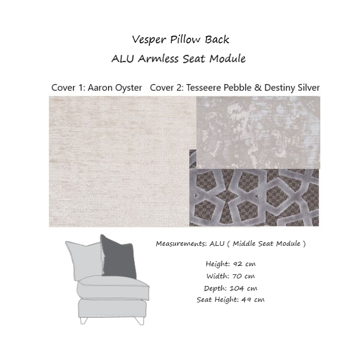 Vesper Corner Sofa Choice Of Pillow Or Classic Back - Fabrics & Configuration - The Furniture Mega Store 