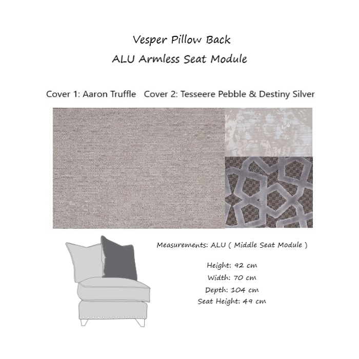 Vesper Corner Sofa Choice Of Pillow Or Classic Back - Fabrics & Configuration - The Furniture Mega Store 