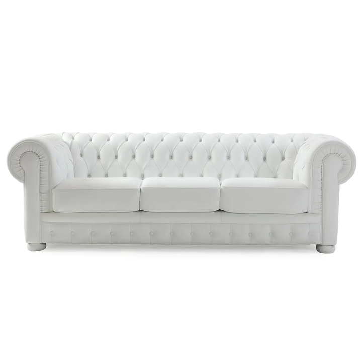 Victoria Italian Leather Chesterfield Sofa Collection - Choice Of Leathers - The Furniture Mega Store 