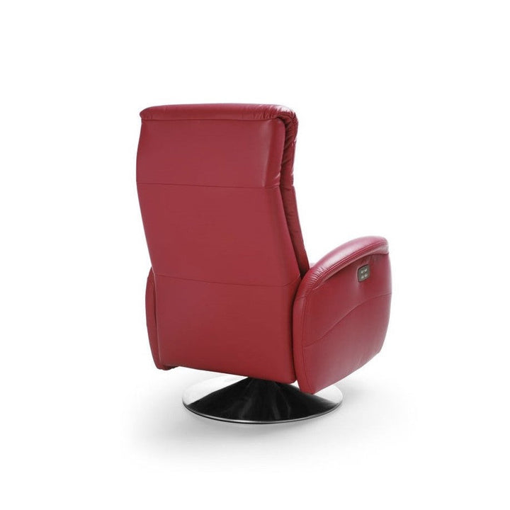 Samson Luxury Leather Power Recliner Swivel Chair - Choice Of Leathers - The Furniture Mega Store 