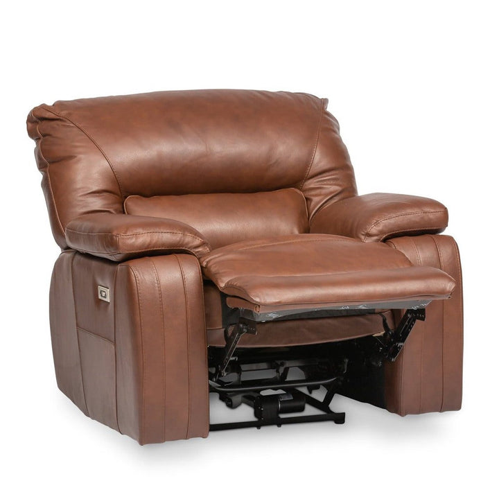 Aldebaran Italian Leather Recliner Sofa & Chair Collection - Various Options - The Furniture Mega Store 