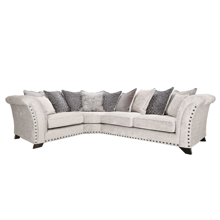 Vesper Corner Sofa - Pillow Or Fixed Back - Choice Of Fabrics & Configuration - The Furniture Mega Store 