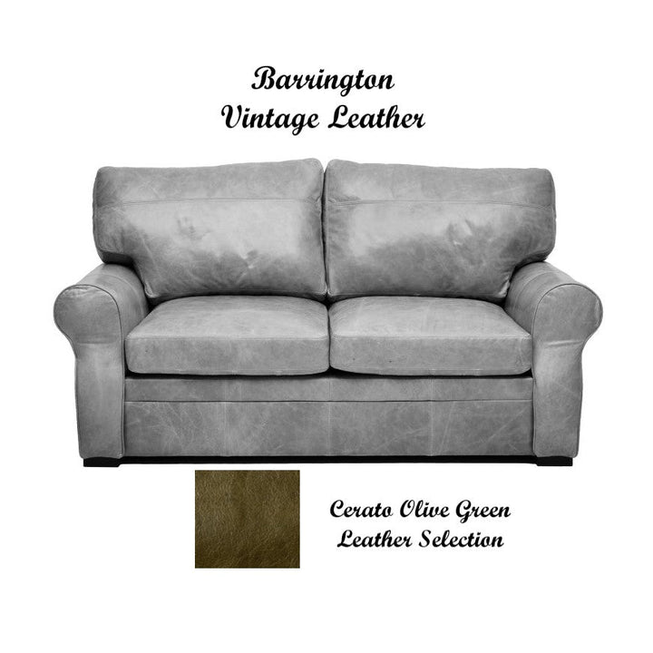 Barrington Vintage Leather Sofa & Chair Collection - The Furniture Mega Store 