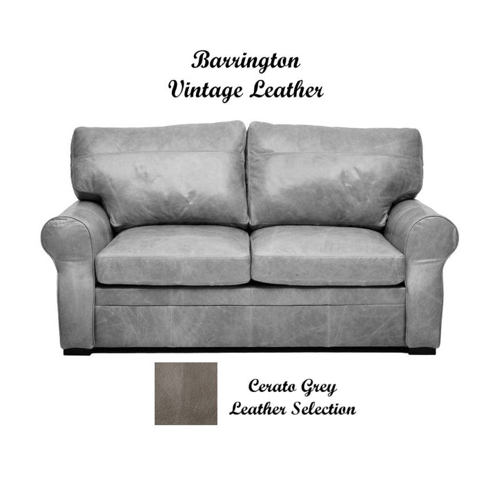 Barrington Vintage Leather Sofa & Chair Collection - The Furniture Mega Store 