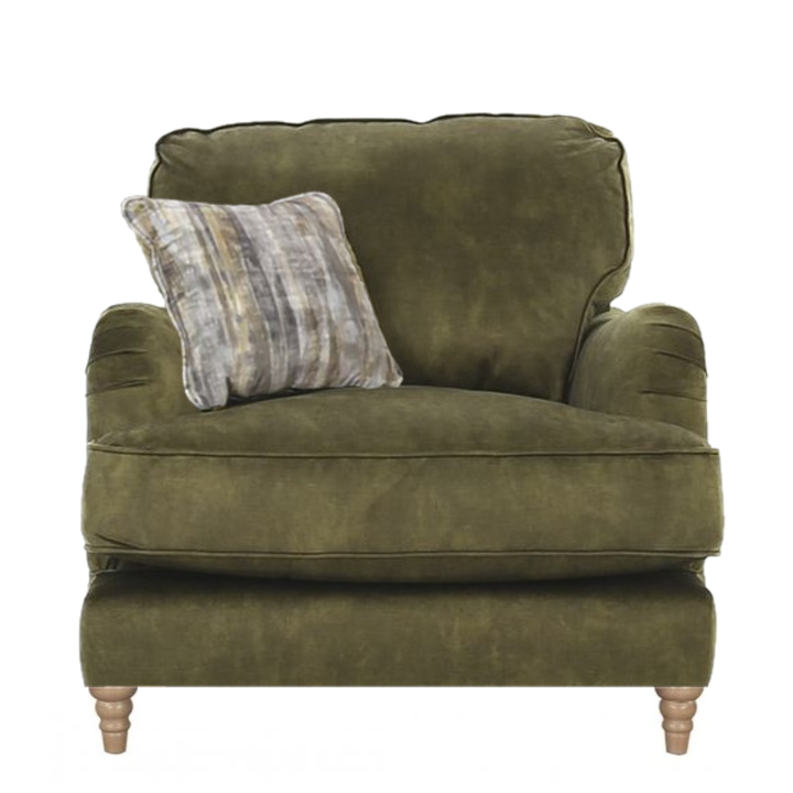 Beatrix Collection Armchair - Choice Of Fabric & Feet - The Furniture Mega Store 