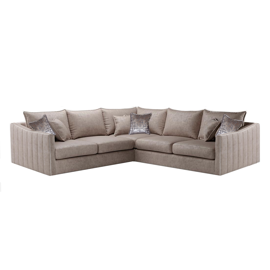 Blaise Corner Sofa - Choice Of Sizes & Fabrics - The Furniture Mega Store 