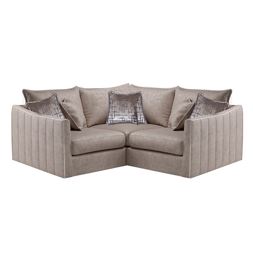 Blaise Corner Sofa - Choice Of Sizes & Fabrics - The Furniture Mega Store 