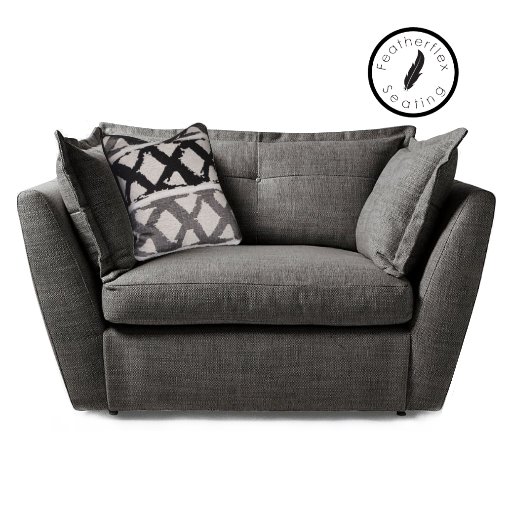 Sully Sofa, Chair & Footstool Collection - Luxury Feather Flex Seats - Various Options - The Furniture Mega Store 