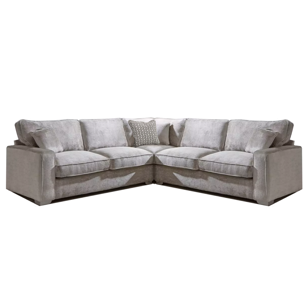 Chicago Fabric Corner Sofa - Pillow Or Classic Back - The Furniture Mega Store 