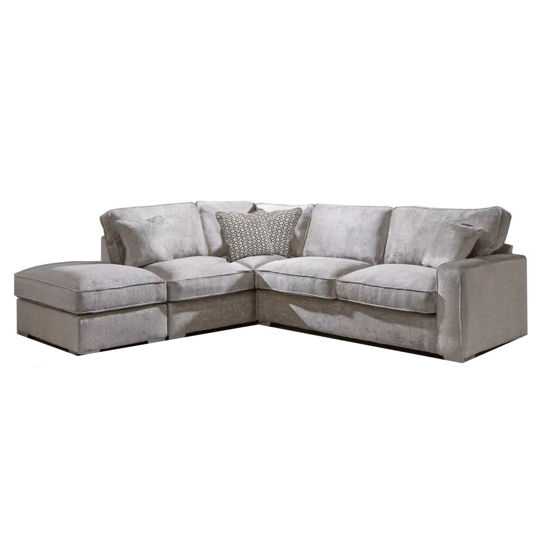 Chicago Fabric Corner Sofa - Pillow Or Classic Back - The Furniture Mega Store 