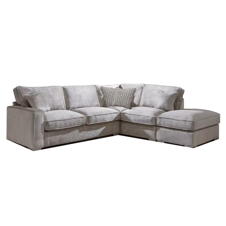 Chicago Fabric Corner Sofa - Pillow Or Classic Back - The Furniture Mega Store 