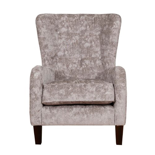 Raffles Wing Accent Chair - Coco Plain Truffle - The Furniture Mega Store 