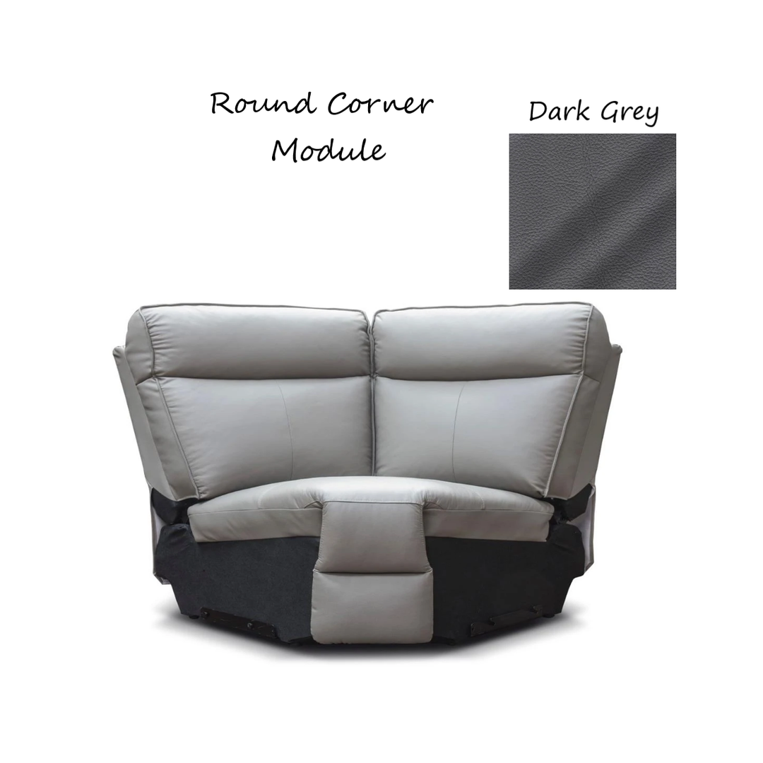 Clayton Leather Modular Recliner Sofa Collection - Choice Of Colours - The Furniture Mega Store 