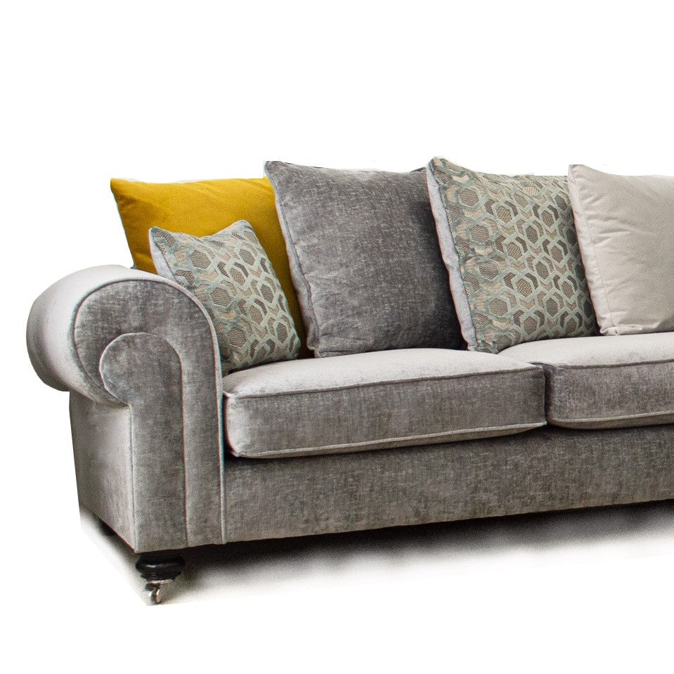 Freesia Fabric Sofa & Chair Collection - Choice Of Pillow or Standard Back & Fabrics - The Furniture Mega Store 