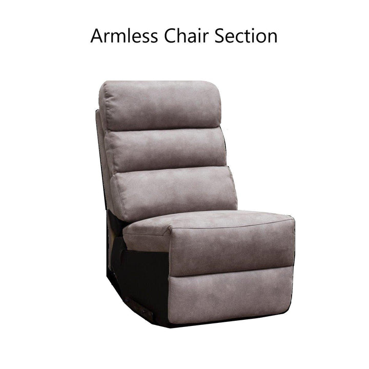 Ellis Modular Fabric Recliner Sofa & Chair Collection - Manual Recliner - The Furniture Mega Store 